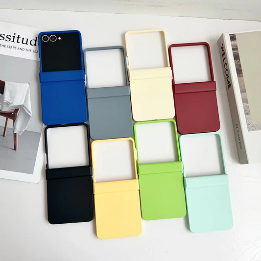 Matte solid color ultra thin hard pc case samsung z flip - product image