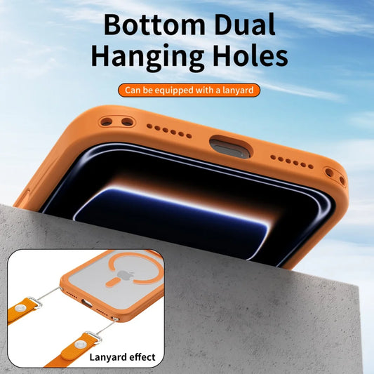 Matte translucent magnetic alloy lens ring protection case - product image