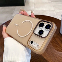 Matte Transparent Magnetic Wireless Charging Case