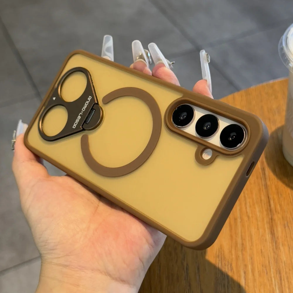 Metal stand magnetic shockproof case samsung s25 - product image