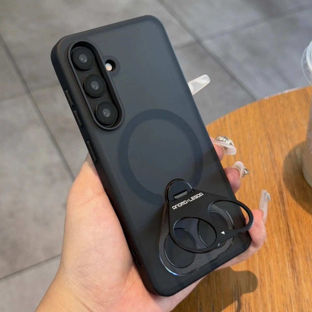 Metal stand magnetic shockproof case samsung s25 - product image