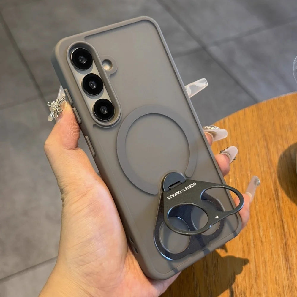 Metal stand magnetic shockproof case samsung s25 - product image