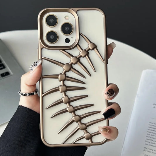 Plating 3d metal fish bone cooling case - product image