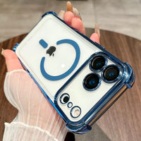 Plating Clear Soft Magnetic Camera Protection Case