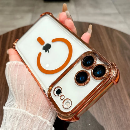 Plating clear soft magnetic camera protection case - product image