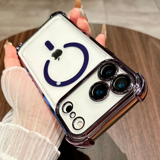 Plating clear soft magnetic camera protection case - product image