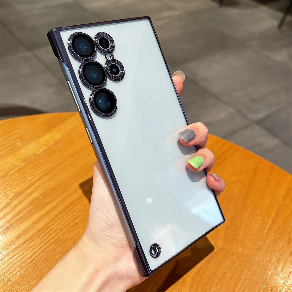 Plating frameless clear lens protection case samsung - product image