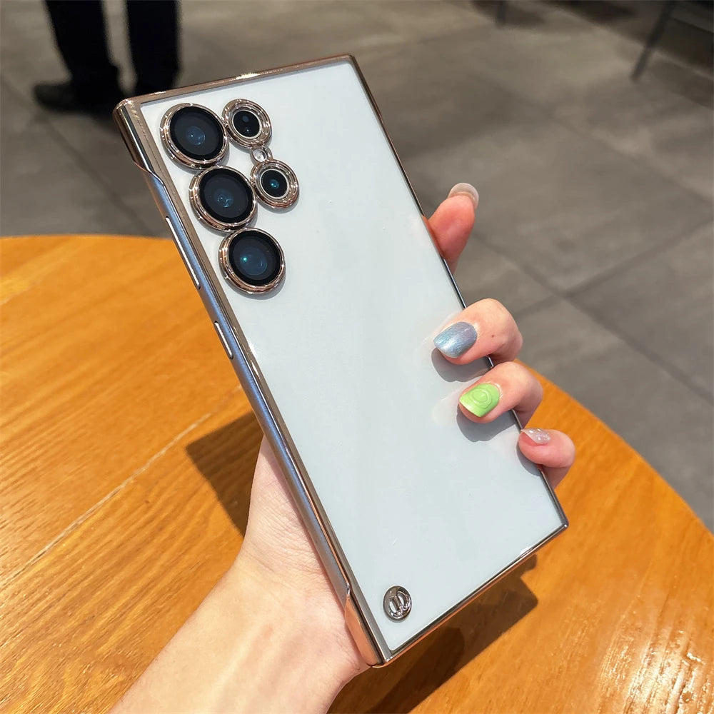 Plating frameless clear lens protection case samsung - product image