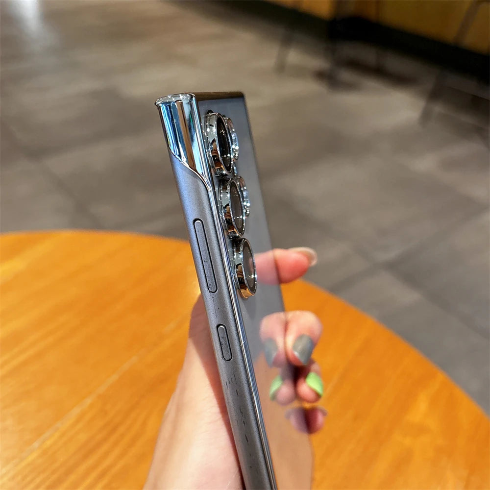 Plating frameless clear lens protection case samsung - product image
