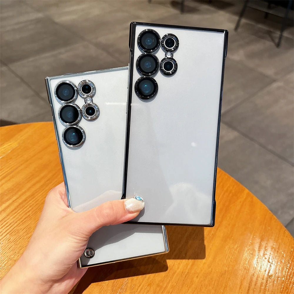 Plating frameless clear lens protection case samsung - product image