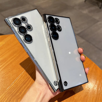 Plating frameless clear lens protection case samsung - product image