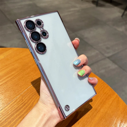 Plating frameless clear lens protection case samsung - product image