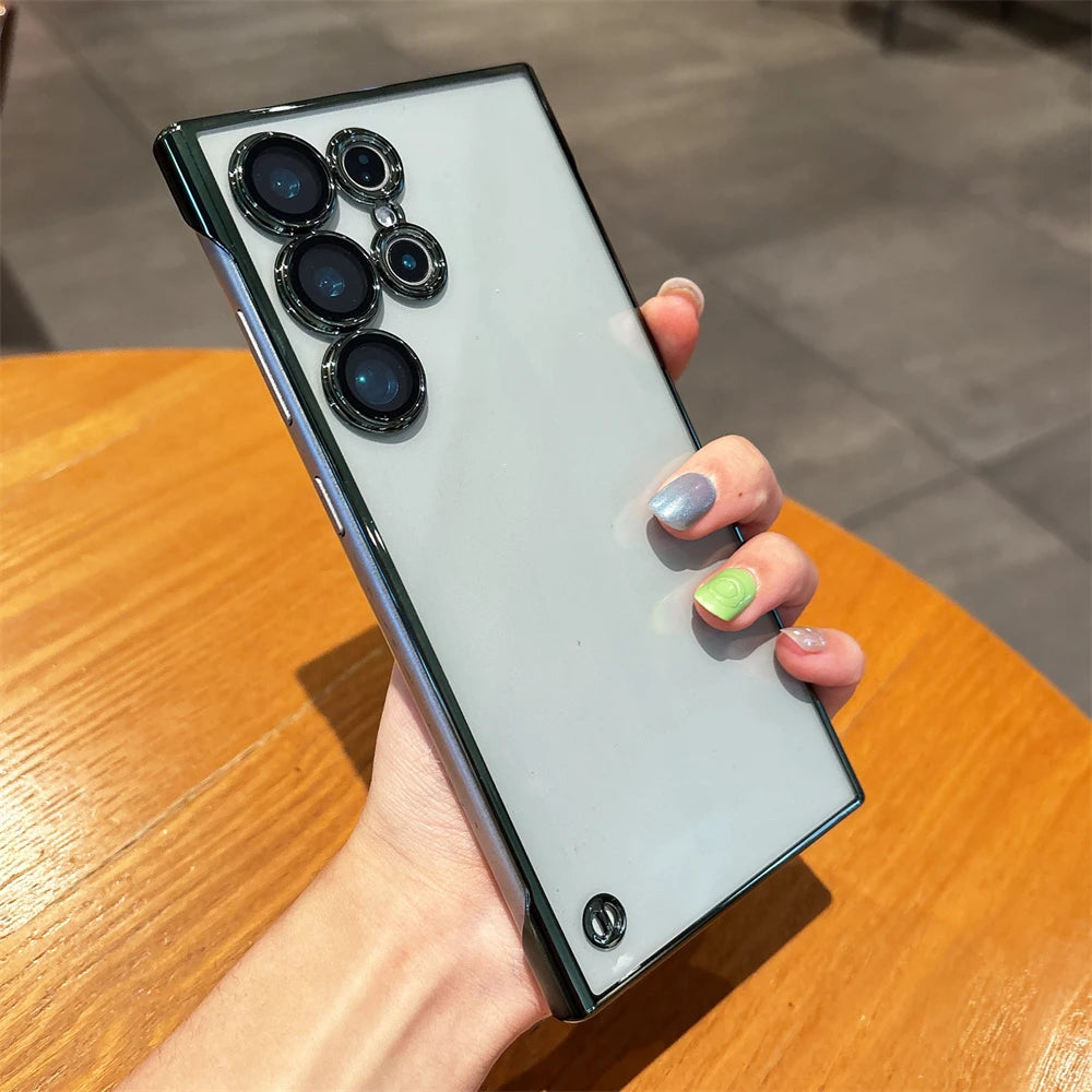 Plating frameless clear lens protection case samsung - product image