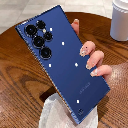 Plating frameless transparent camera lens protection case samsung - product image