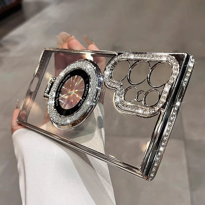 Plating glitter diamond magnetic bracket soft case samsung - product image