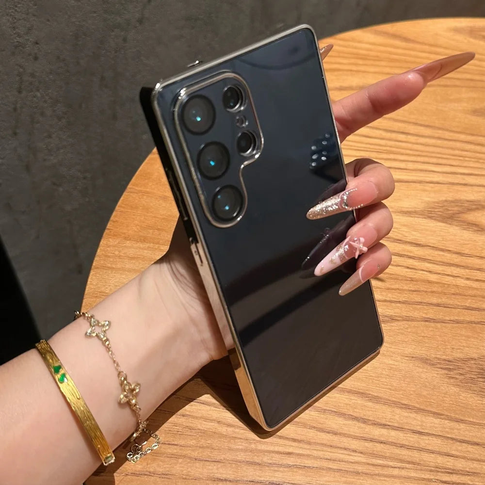 Plating glossy silicone shockproof cover - product image