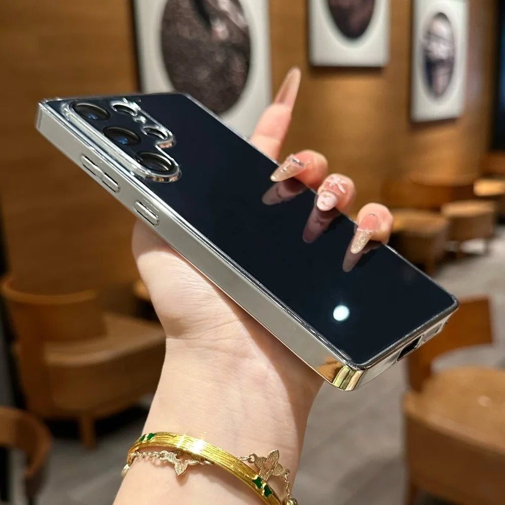 Plating glossy silicone shockproof cover - product image