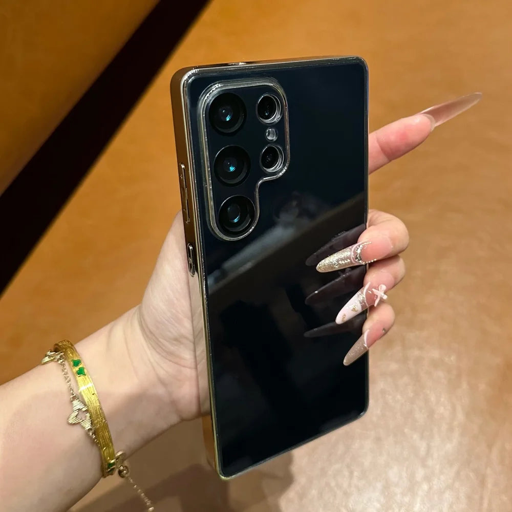 Plating glossy silicone shockproof cover - product image