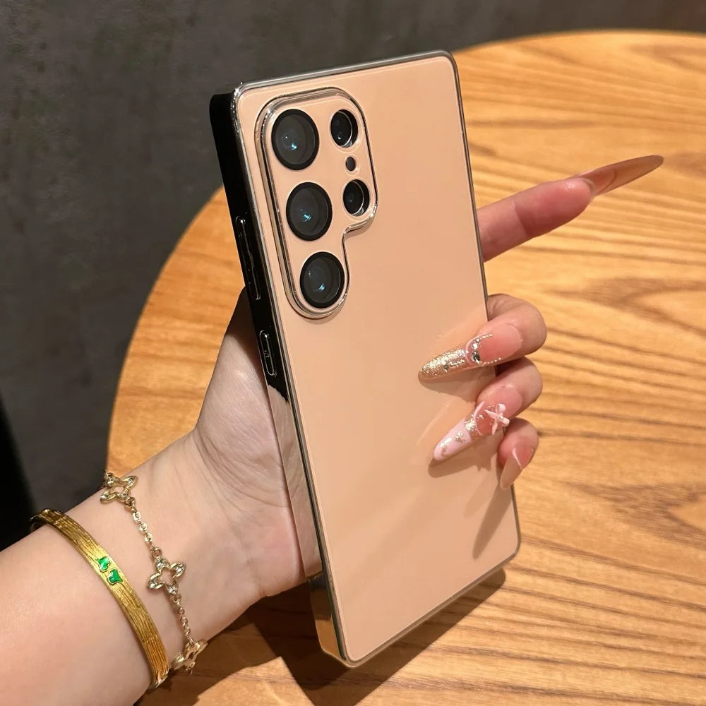 Plating glossy silicone shockproof cover - product image