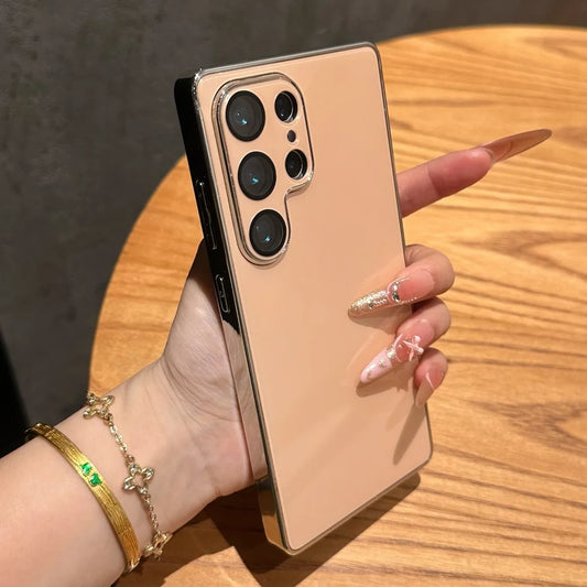 Plating glossy silicone shockproof cover - product image