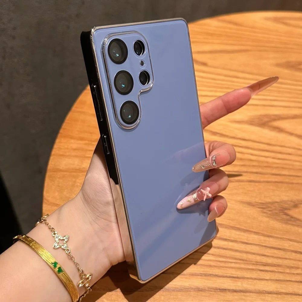 Plating glossy silicone shockproof cover - product image