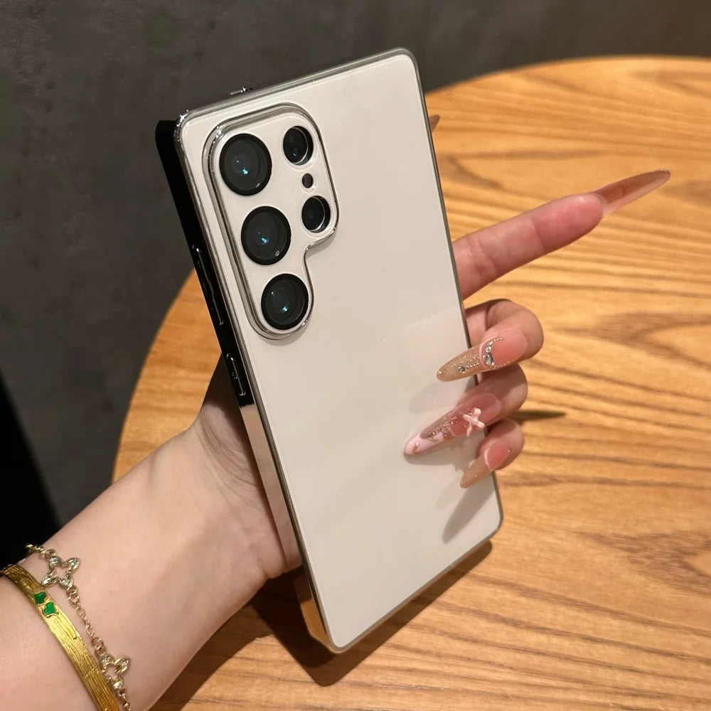 Plating glossy silicone shockproof cover - product image