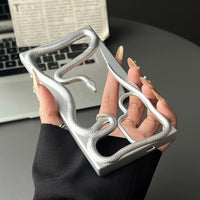Plating Hollow 3D Snake Pattern Shockproof Phone Case Samsung