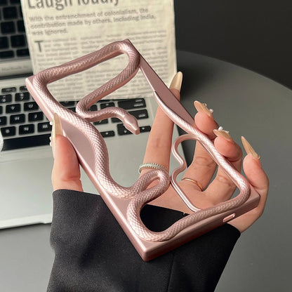 Plating hollow 3d snake pattern shockproof phone case samsung - product image