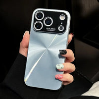 Plating Laser CD Texture Aurora Glass Lens Protection Case