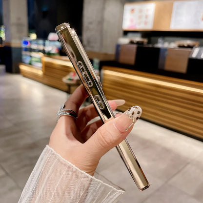 Plating leather wave texture shockproof camera protective case - product image