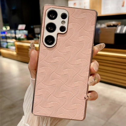 Plating leather wave texture shockproof camera protective case - product image