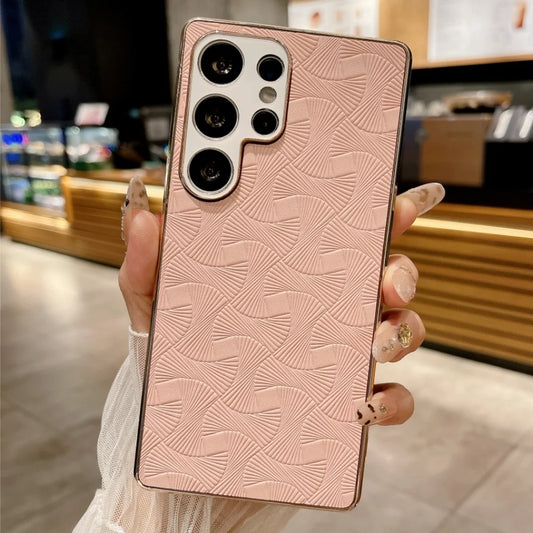 Plating leather wave texture shockproof camera protective case - product image