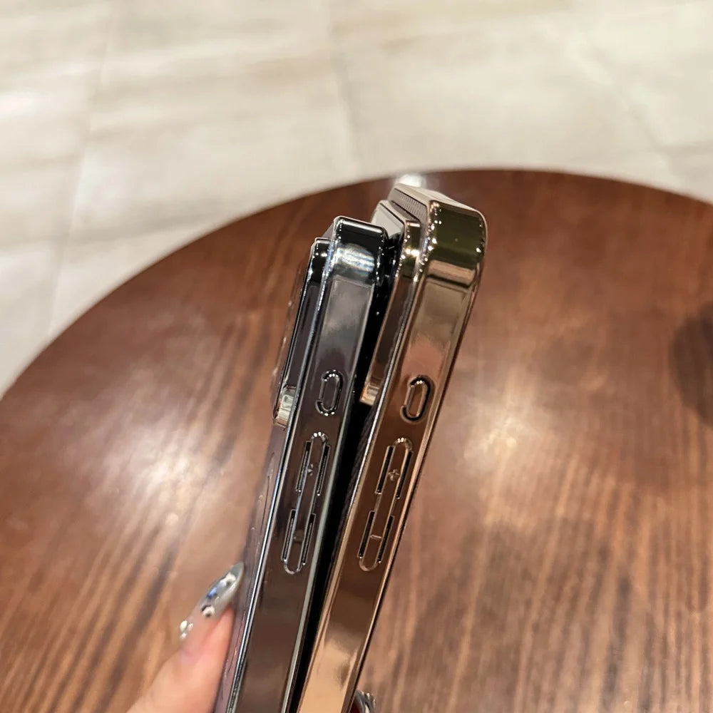 Plating magnetic carbon fiber shockproof camera case - product image