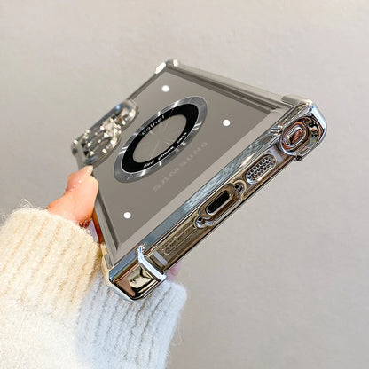 Plating magnetic clear lens protection soft case - product image