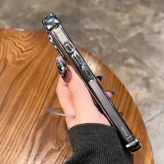 Plating magnetic ring bracket clear case - product image