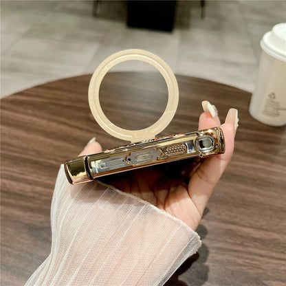 Plating magnetic ring stand holder wireless charging case samsung - product image