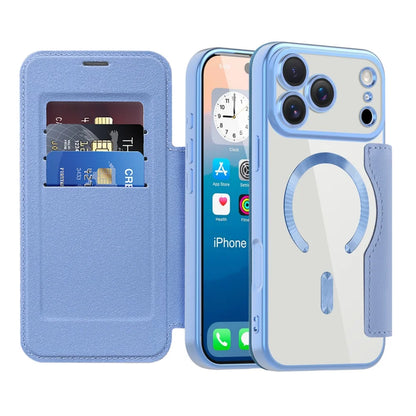 Plating magnetic slot card leather wallet case - product image