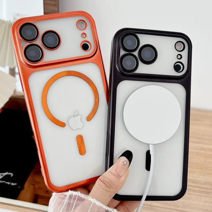 Plating magnetic transparent soft silicone camera protection - product image