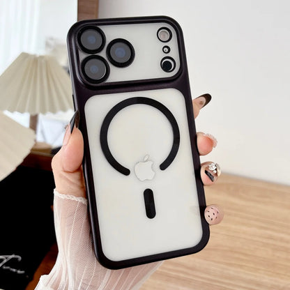 Plating magnetic transparent soft silicone camera protection - product image