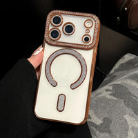 Plating Magnetic Transparent Soft Silicone Shockproof Case