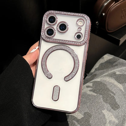 Plating magnetic transparent soft silicone shockproof case - product image