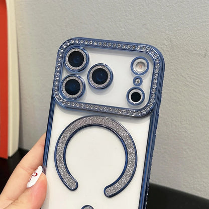 Plating magnetic transparent soft silicone shockproof case - product image