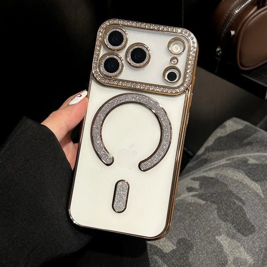 Plating magnetic transparent soft silicone shockproof case - product image