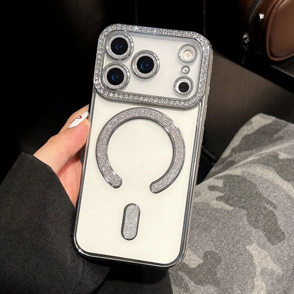 Plating magnetic transparent soft silicone shockproof case - product image