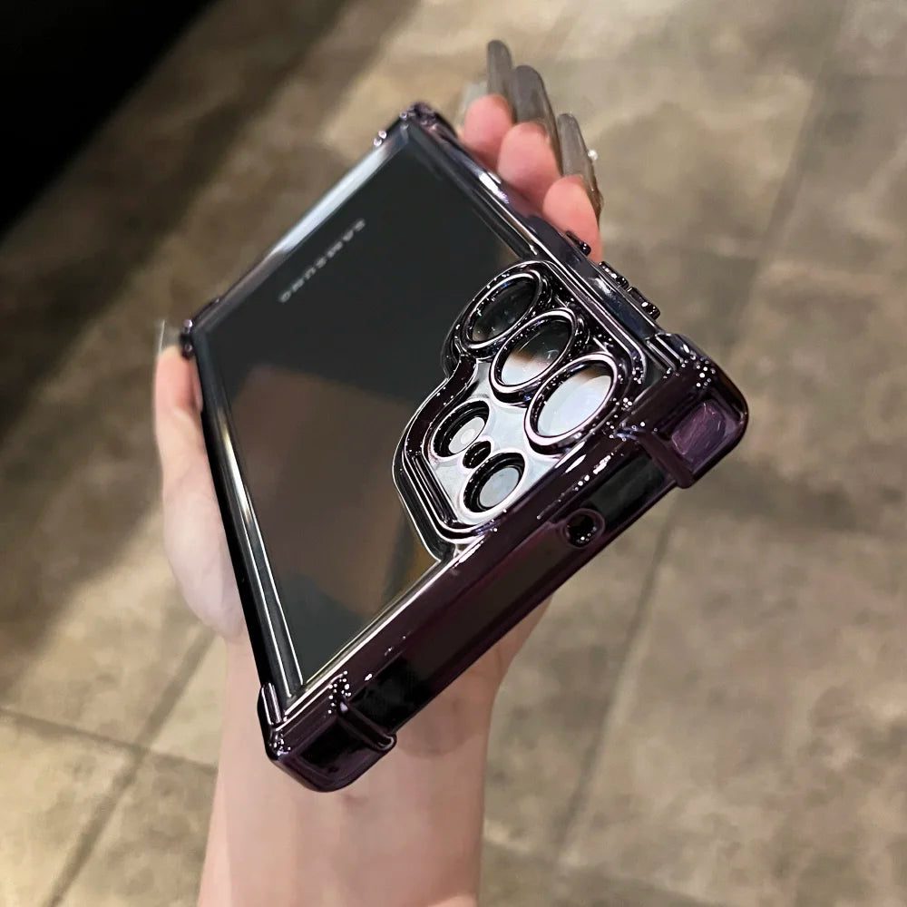 Plating transparent soft shockproof lens protection case samsung - product image