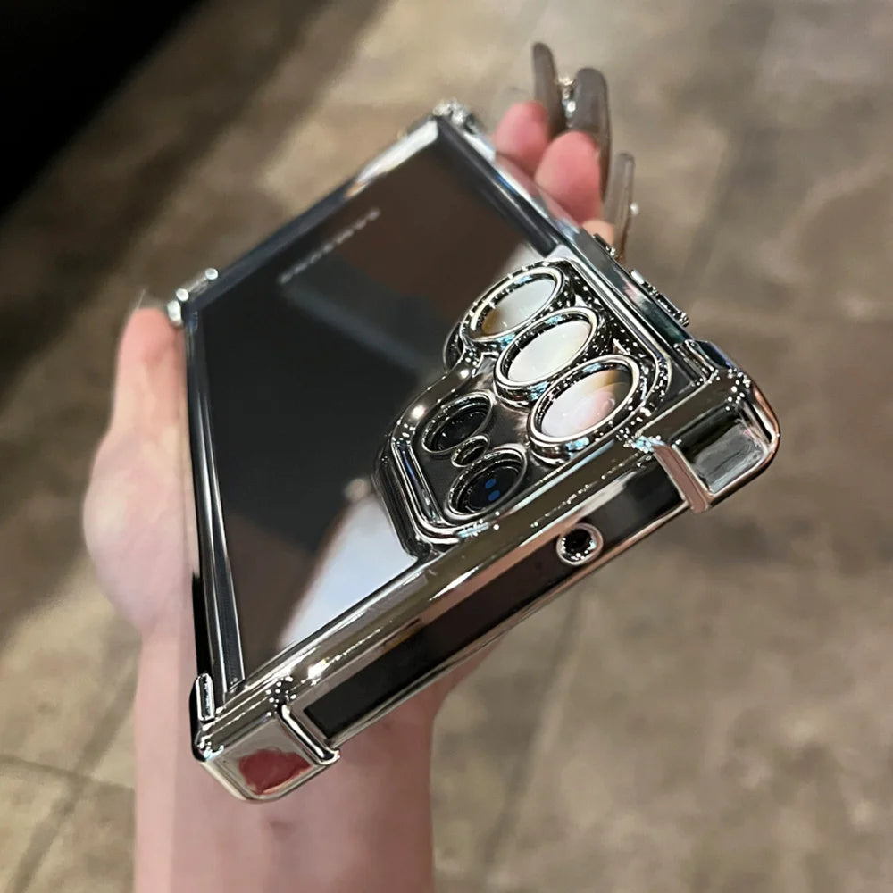 Plating transparent soft shockproof lens protection case samsung - product image