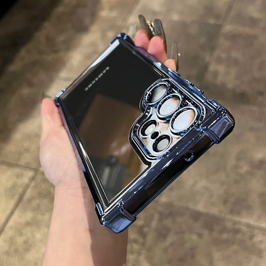 Plating transparent soft shockproof lens protection case samsung - product image
