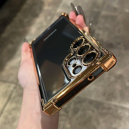 Plating transparent soft shockproof lens protection case samsung - product image