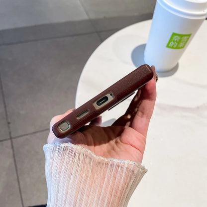 Premium pu leather shockproof business phone case samsung - product image