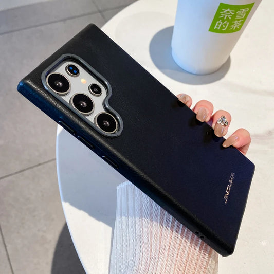 Premium pu leather shockproof business phone case samsung - product image